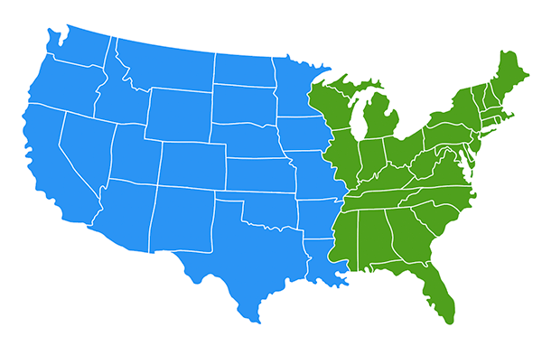 US State Territories Split